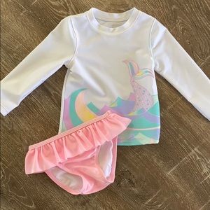Toddler rash guard swim suit